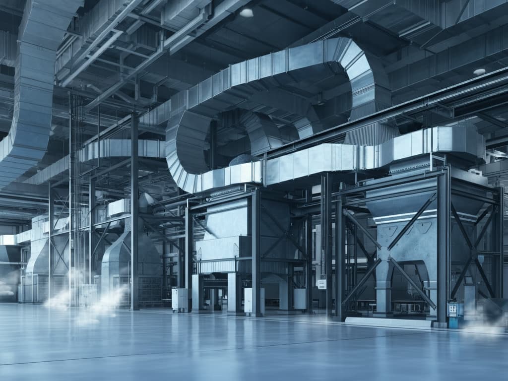 Clean industrial environment showcasing advanced air filtration systems.